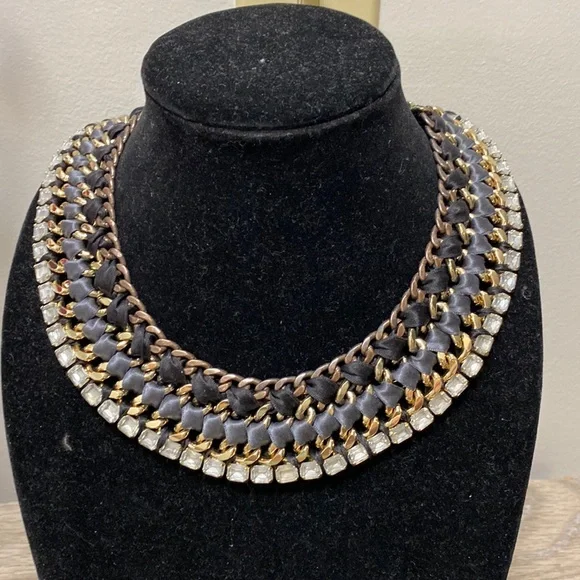 Stella and Dot Metal Collar Necklace One of a Kind - Picture 1 of 4